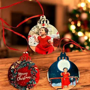 Custom Photo Ornaments | Personalized Double-Sided 3" Keepsakes