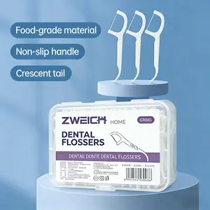 Boxed dental floss sticks,50 PCs per box. Smooth and tough, deep cleaning between teeth, disposable hygiene, portable and practical for travel.4 Boxes ，water flosser