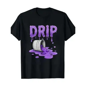 Artistic Black and Purple Tie Dye Graphic T-Shirt for Men Crafted from Soft 100 Percent Cotton Perfect for Casual Wear and Special Occasions