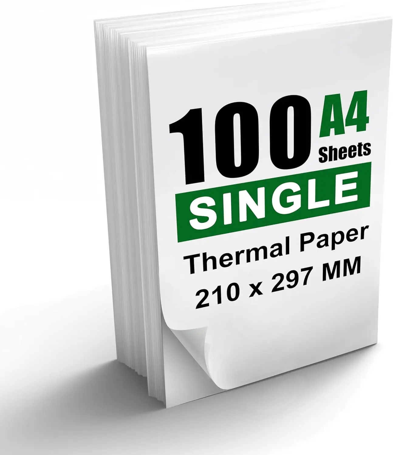 A4 Thermal Paper for Portable Printers(8.27x11.69In, 100 Sheets), BPA-Free | A4 Thermal Printer Paper for N80/A285M/Most Inkless Printers, Quick-Dry Single Thermal Paper A4 for Home, Office & Travel