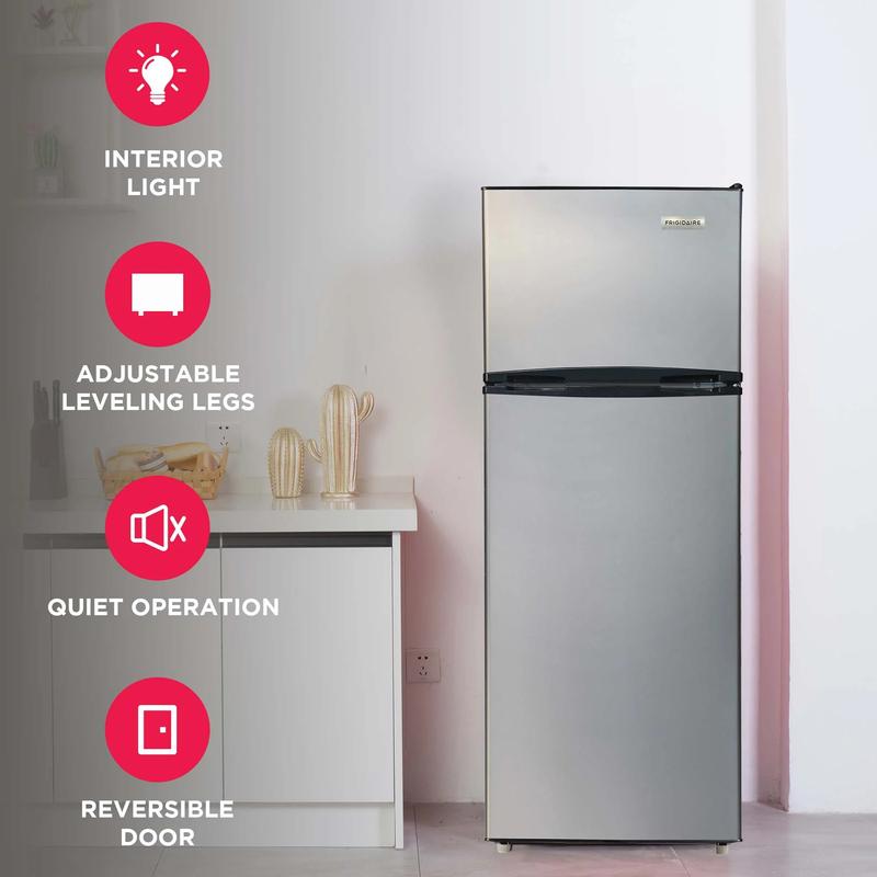 Frigidaire 7.5 Cu. ft. Platinum Series Refrigerator Standard Door Style Stainless Look 7.5 Cu. ft. Capacity Premium Model