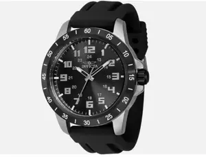 Invicta Men's Pro Diver 45mm Quartz Watch IN-40007 - Precision Japanese Movement, Stainless Steel Case, Flame-Fusion Crystal, 100M Water Resistance