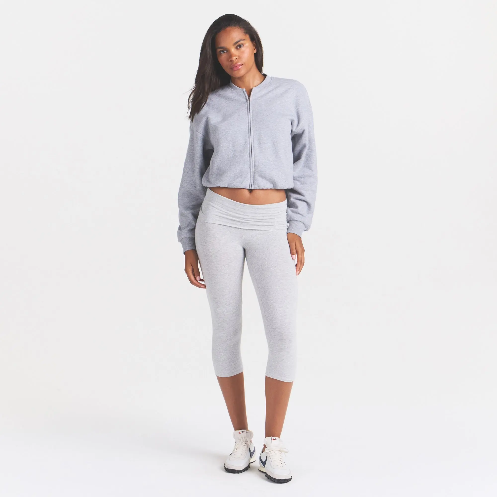 SKIMS COTTON FLEECE BOMBER JACKET SKIMS COTTON FLEECE BOMBER JACKET