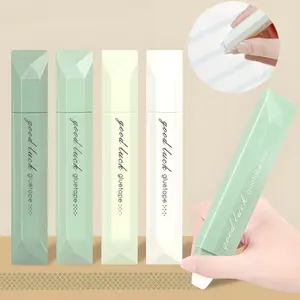 4-Pack Double Sided Tape Roller, 6 mm x 196 Inch Adhesive Tape Glue Runner for Scrapbook Craft Supplies Office School Art Materials