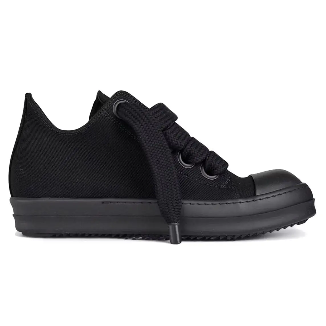 987190 Rick Owens DRKSHDW Jumbolace Low Sneaks Black