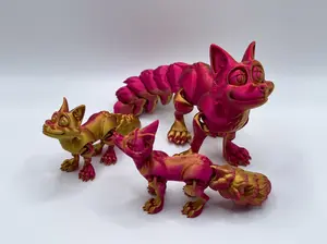 3D 3-Pack Foxes Figurine Collectible