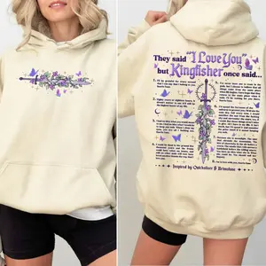 Kingfisher I Love You In Quicksilver Shirt, Brimstone Book Sweatshirt, Kingfisher And Saeris Fane Unisex Hoodie, Unisex Sweater Pullover Tee