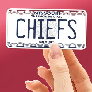 Chiefs Missouri License Plate Sticker