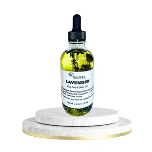 Tower Face and Body Oil with Rose and Lavender - Organic Blend for Firming, Smoothing and Brightening Effects Hydrating Moisturize