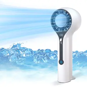 Portable Handheld Fan, 100 Speed Adjustable Rechargeable Personal Fan with Digital Display - Ideal for Travel, Camping & Outdoor Use | Gifts for Women & Men