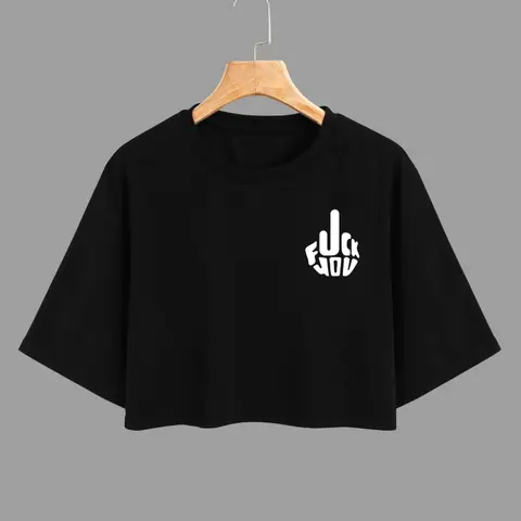 Women's Letter Print Drop Shoulder Loose Baggy Crop Tee Aesthetic Graphic Tee, Casual Short Sleeve Round Neck T-shirt for Summer, Ladies Clothes for Daily Wear