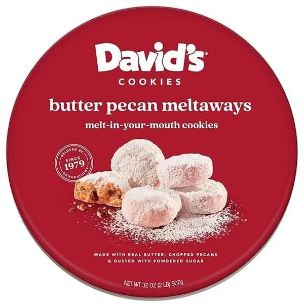 David's Cookies Butter Pecan Meltaways 907g