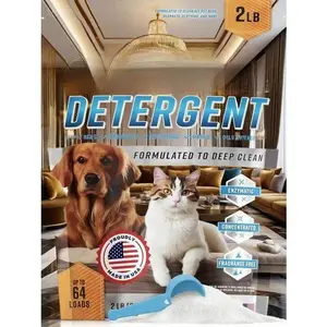 Enzymatic Laundry Powder for Pets - Natural Odor Eliminator for Dog Beds, Cat Urine, HE Washer Safe - Stain Remover for Pet Smells, Drool, Pee - 64 Loads, HE Compatible, Eco-Friendly Formula" cat  goods