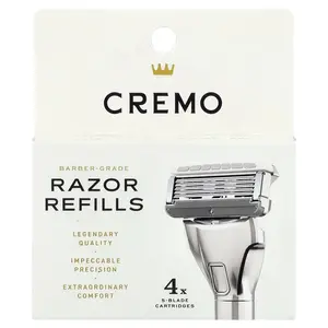 Cremo Razor Refills, Cartridges, 4 Cartridges