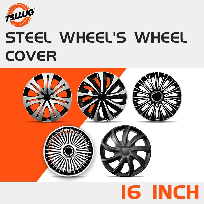 4PC 16 Inch Iron Steel Wheels Hubcaps Cover for Automobile Full Rim Cover Caps Rim Hubcap for R16 Tire Universa Car Accessories