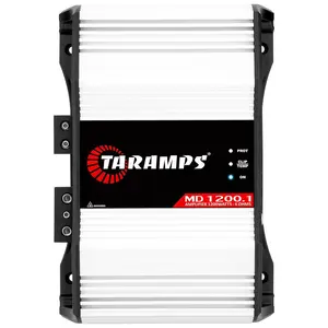 Taramps MD 1200.1 4-Ohms Car Amplifier, 1200W RMS Full Range Digital Monoblock Class D Amp, Crossover High/Low Pass Filter, Bass Boost, Gain Control LED Power Indicator, High Performance Audio