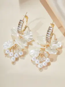 Elegant Layered Lotus Petal Design Earrings, Women's Fashion Festival Party Jewelry Gift, Stylish Accessory for Special Occasions