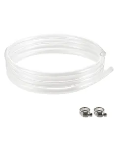 VEVOR Clear Vinyl Tubing, Summervibes,Summervibes, 1/2" ID x 5/8" OD, 10FT Plastic PVC Tubing, Flexible and Cuttable Clear Hose, 1/16 in Wall Thickness, High-strength PVC Material for Aquarium Irrigation Swimming Pool Lab