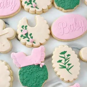 Baby Cookie Stencil for Cookie Decorating - Mylar Material - Perfect for Baby Shower Decorations