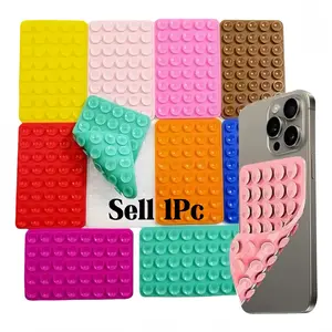 Large Version Two-Pack Strong Suction Silicone Phone Holder Stand, Dual-Sided Adjustable Mobile Phone Stand for Selfies and Videos