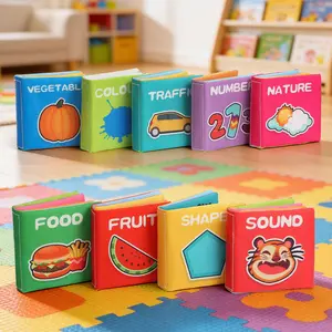 Baby Sensory Early Education Toy Cloth Book, Parent-Child Interaction, Cognitive Development, Easter Festival Gift, Ramadan Present, Toddler Busy Book