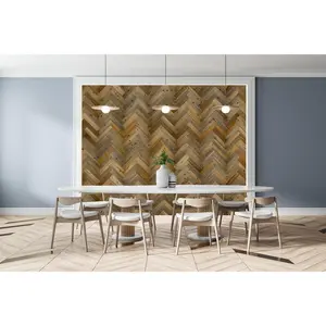 Herringbone Wood Wall Planks – River Plank