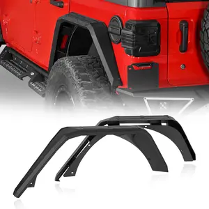 Hooke Road Aluminum Rear Fender Flares for 2018-2026 Jeep Wrangler JL