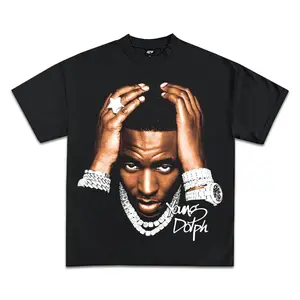 Young Dolph Jumbo Graphic Tee, Y2K Rap Streetwear T-Shirt, Unisex Crew Neck, Vintage Hip-Hop Graphic, Sports Style, Casual Cotton Fit