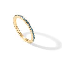 Nano Spinel Blue - Yellow Gold