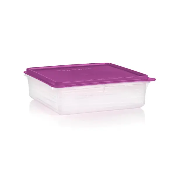 Tupperware Snack n Stor Square Airtight Plastic Food Storage Container with Lid, 12.5-Cup/2.9L Resealable Kitchen Plastic Container for Kitchen Organization, Freshness Preservation