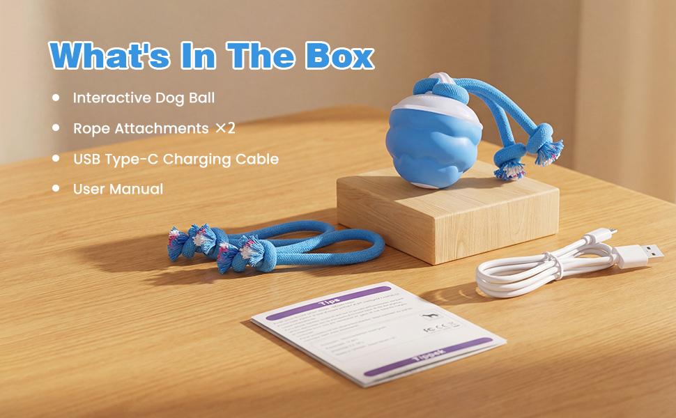 Interactive Dog Toys with Motion Activated, Squeaky Dog Toy Active Rolling Ball, Ball for Daily Training,Used for small dogs and cats , pet accessories, cute pet toys(2.95*2.95*4.33inch)