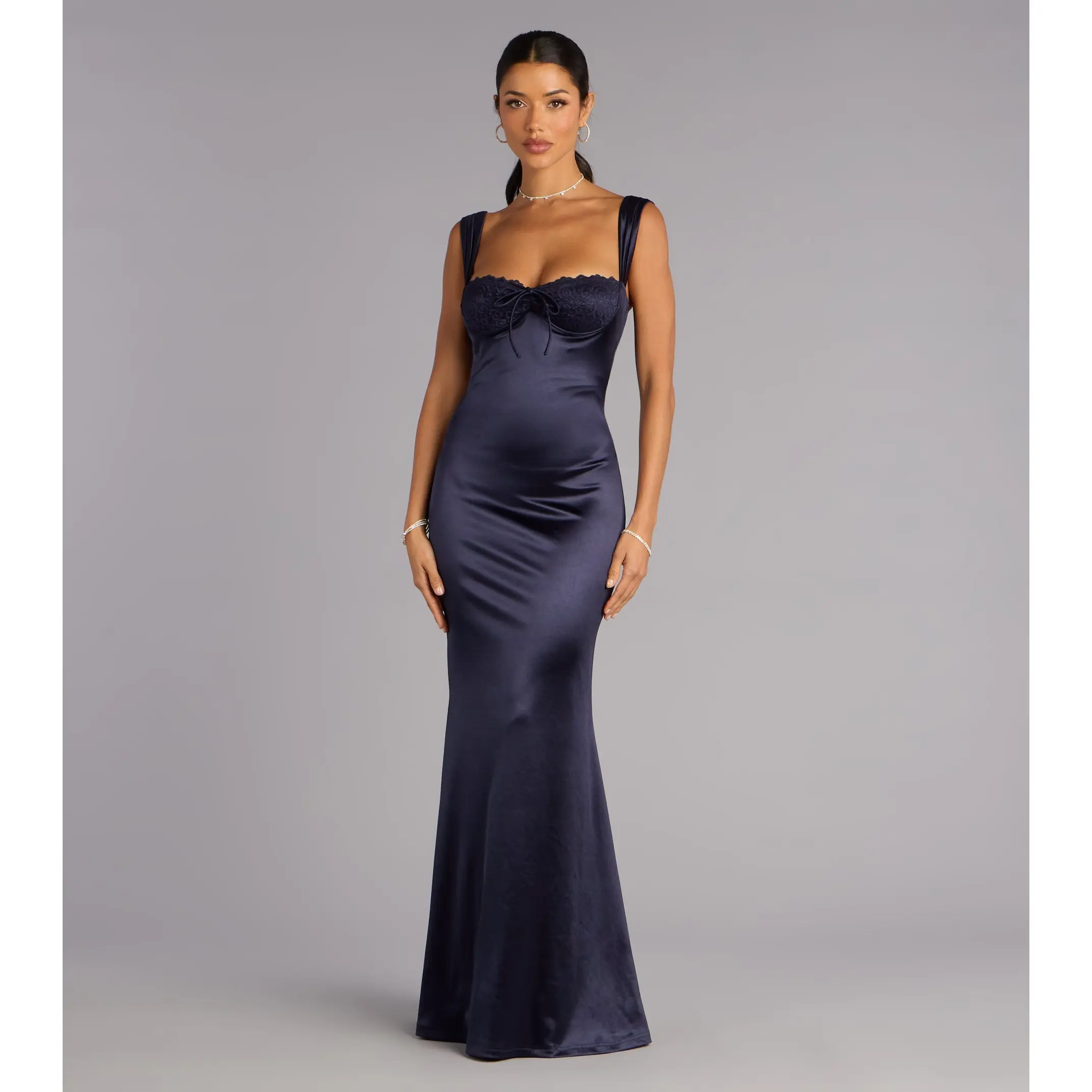 Maryanne Satin Lace Mermaid Formal Dress - TikTok Shop Maryanne Satin Lace Mermaid Formal Dress - TikTok Shop