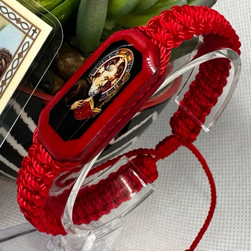 San Benito~Pulsera de tejido doble~Handmade