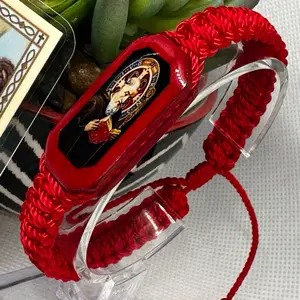 San Benito~Pulsera de tejido doble~Handmade