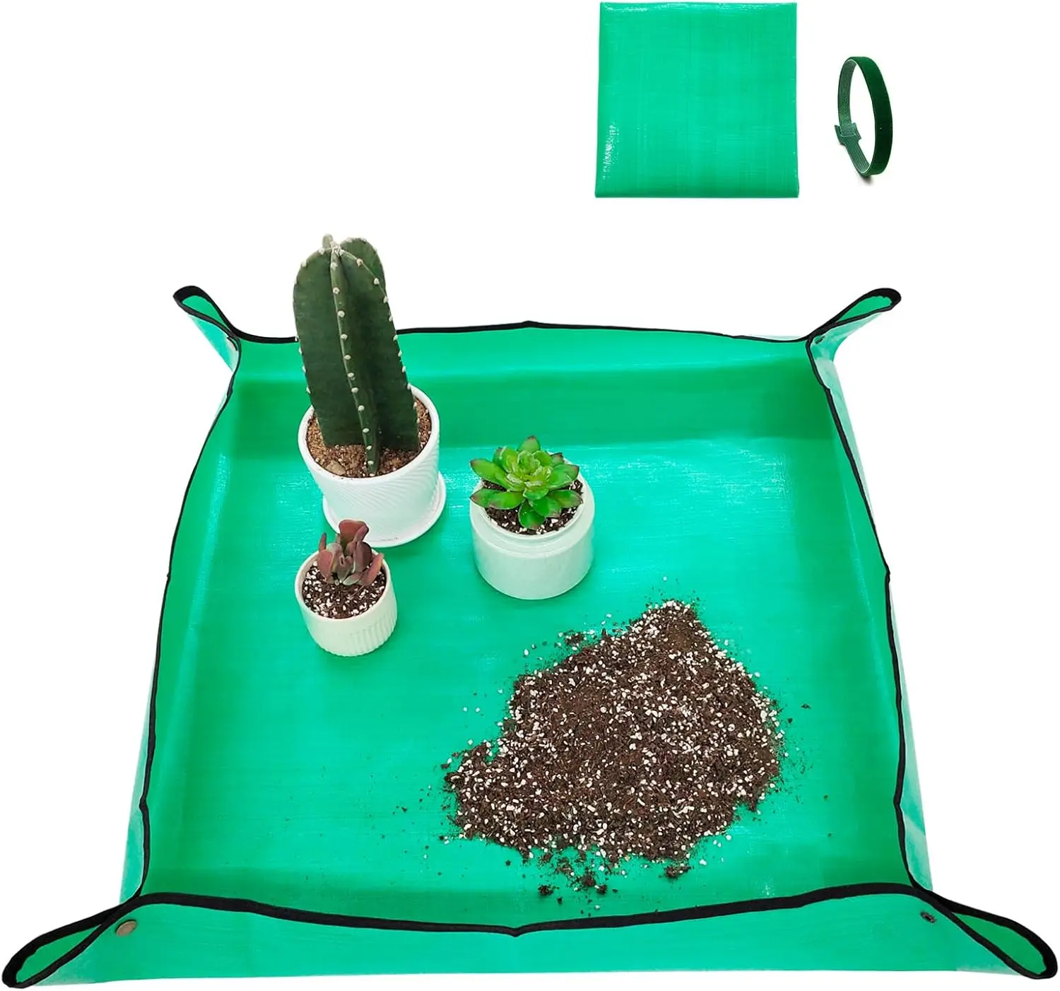 Repotting Mat for Indoor , 26.8" X 26.8"  Succulent Potting Mat, Foldable  Soil Change Mat Gardening Planting Mat - Gifts for  Lovers