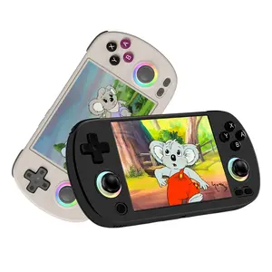 ANBERNIC RG40XX H Handheld Game Console, 64-bit System 64G Card 5000+ Games 4.0-inch IPS Screen Joystick RGB Lighting Retro Video Gaming Console, Chrismas Gifts