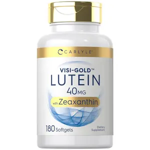 Carlyle Lutein and Zeaxanthin Supplement | 40mg | 180 Softgels | Pills for Eyes | Eye Health Vitamins | Visi-Gold | Non-GMO and Gluten Free