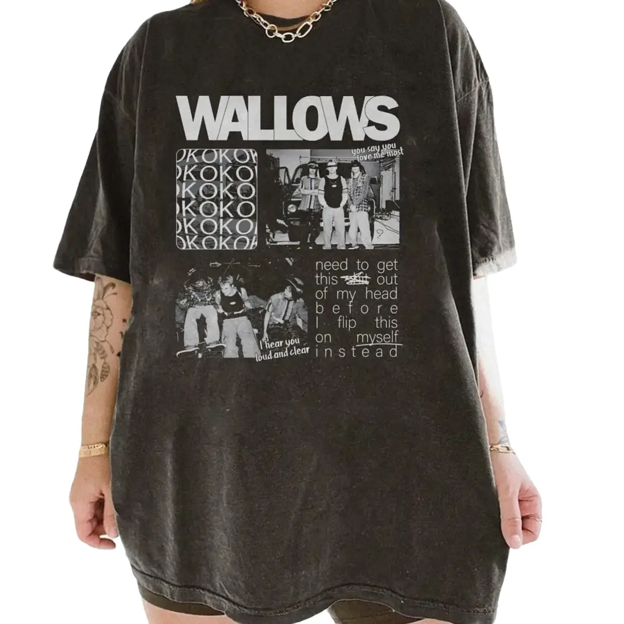 Retro Wallows Model Tour Shirt, Wallows Bad Dreams Album Aesthetic T-Shirt, Wallows Band Fan Gift