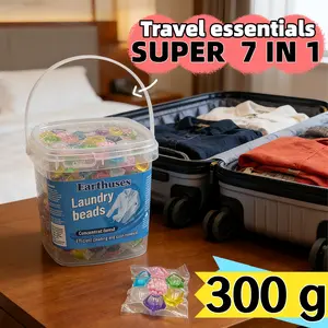 300G of five-in-one laundry detergent pods - water-soluble outer film - dissolves instantly upon contact with water - deep cleaning - dissolves instantly upon contact with water - long-lasting fragrance - concentrated active ingredients - low foam
