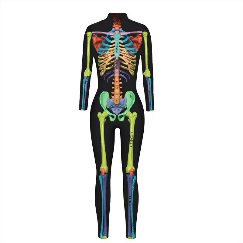 Black Colored Skeleton Tight