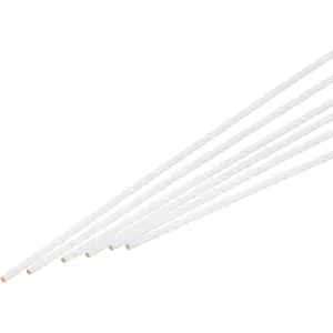 6Pcs Brass Brazing Rods Flux Coated, Copper Solder, Low Temperature Sticks 1/8"x3/16"x20" for Copper Repair, Hvac