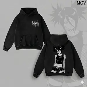 Bleach Rukia Kuchiki Bankai Valentine Washed Hoodie, Anime Graphic Pullover, Vintage Oversized Unisex Streetwear for Bleach Fans
