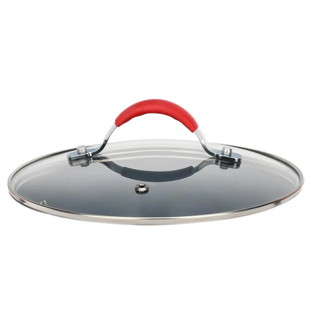 Dutch Oven Pot Lid - Fits 9.5'' Pot | See-Through Tempered Glass Lid with Stainless Steel Rim - Oven & Dishwasher Safe - Cookware Accessory