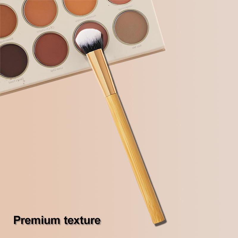 Dual-Sided Concealer Paw Brush, Angled Design for Seamless Makeup Application Soft