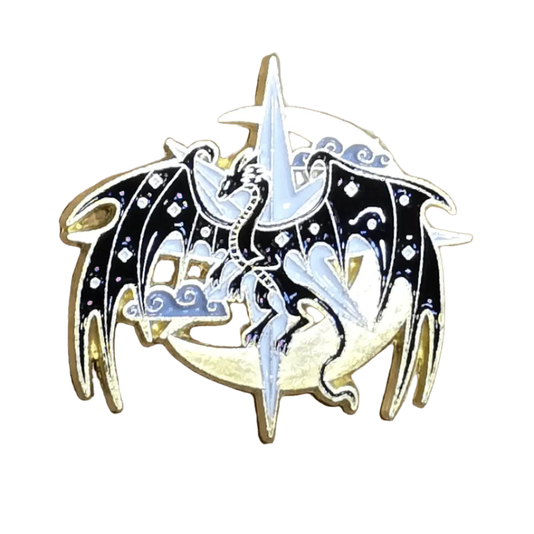 Goldstar Celestial Crystal Dragon Pin