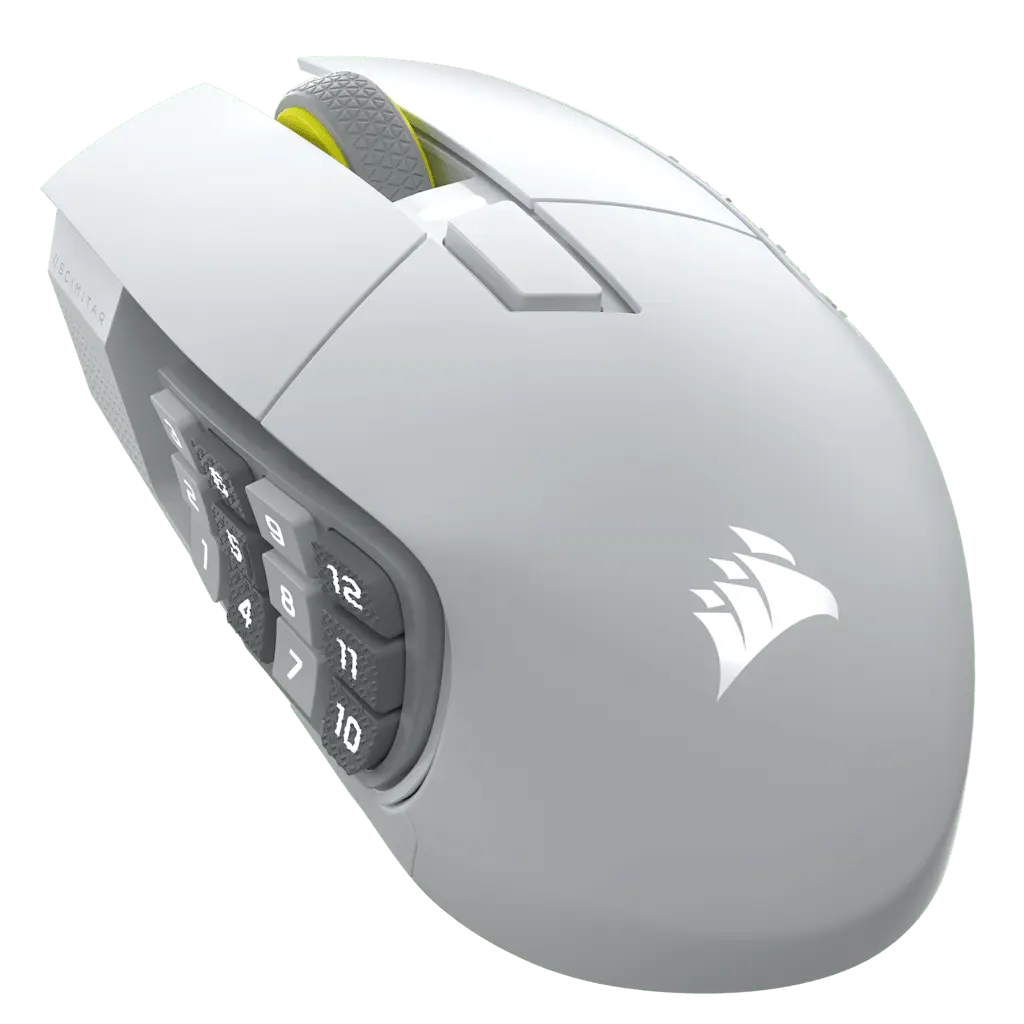 SCIMITAR ELITE WIRELESS SE MMO Gaming Mouse – White SCIMITAR ELITE WIRELESS SE MMO Gaming Mouse – White