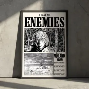 Thorfinn Vinland Saga Anime Art Poster, Manga Artwork Wall Decor, Gift for Anime Fan