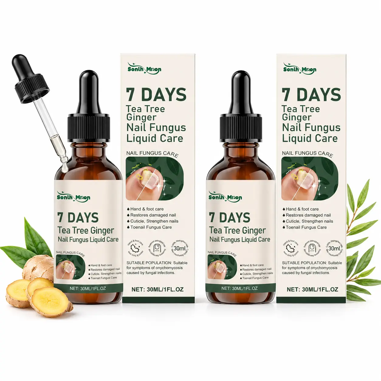 （Buy One Get One Free）Extra Strength Toenail Care Solution for Soccer & Football Players, Triple Action Nail Serum for Cleat-Damaged Nails, Match Day Athlete Foot Care,  Healthy-Looking Toenails