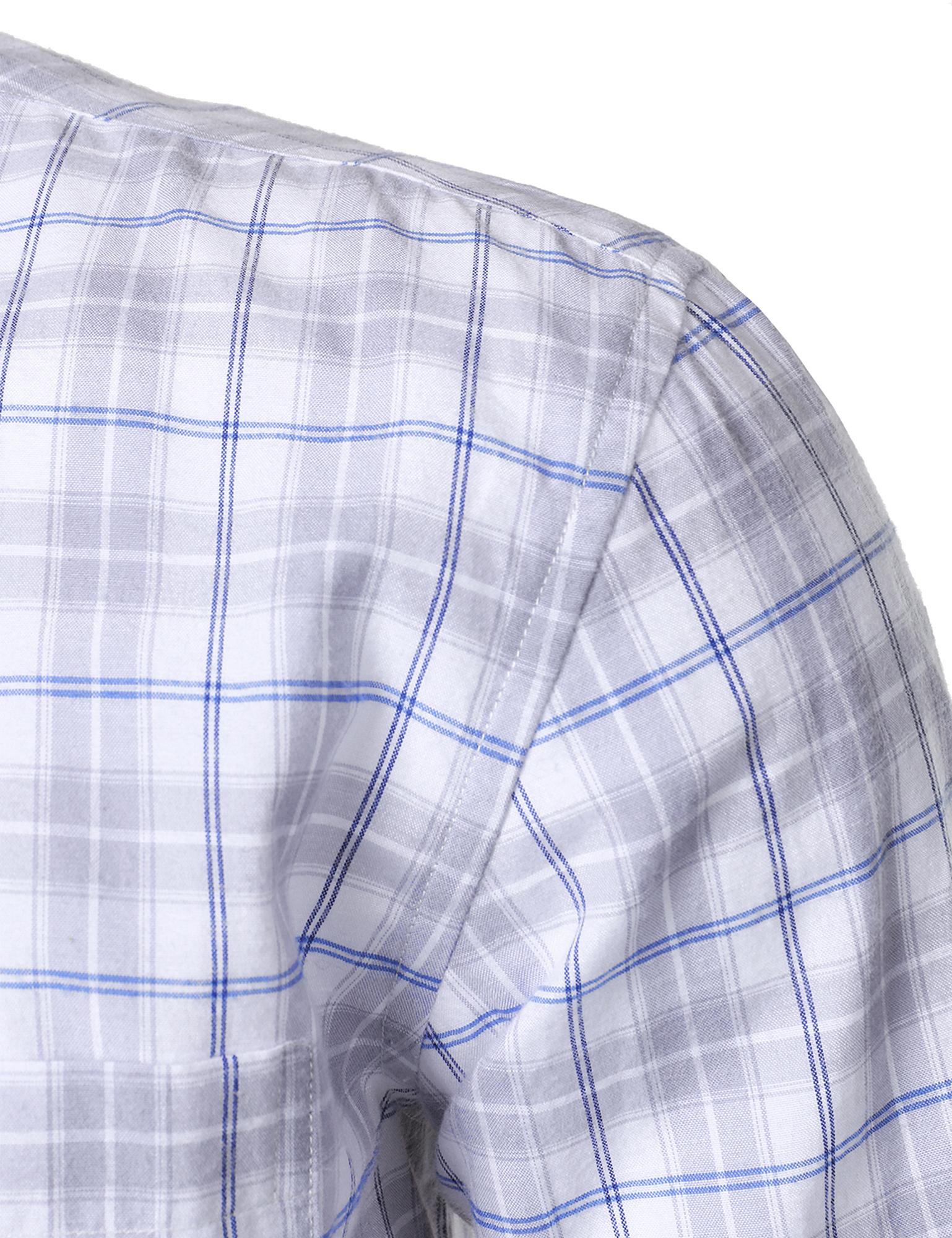 ZEROYAA Men's Plaid Long Sleeve Dress Shirt Formal Gingham Slim Fit Button Down Shirts with Lightweight Casual Classic Birthday Fashion ZEROYAA Men's Plaid Long Sleeve Dress Shirt Formal Gingham Slim Fit Button Down Shirts with Lightweight Casual Classic Birthday Fashion