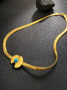 Elegant Blue Turquoise Pendant Necklace, Stylish Design for All Seasons, Perfect Gift for Jewelry Lovers, Casual Graphic Style